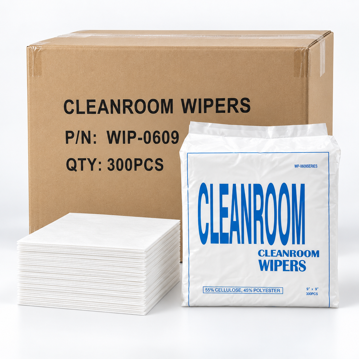 INDUVEXA PrecisionWipe C9 – Polyester-Reinraumtuch 9 × 9″, 150 Stk.