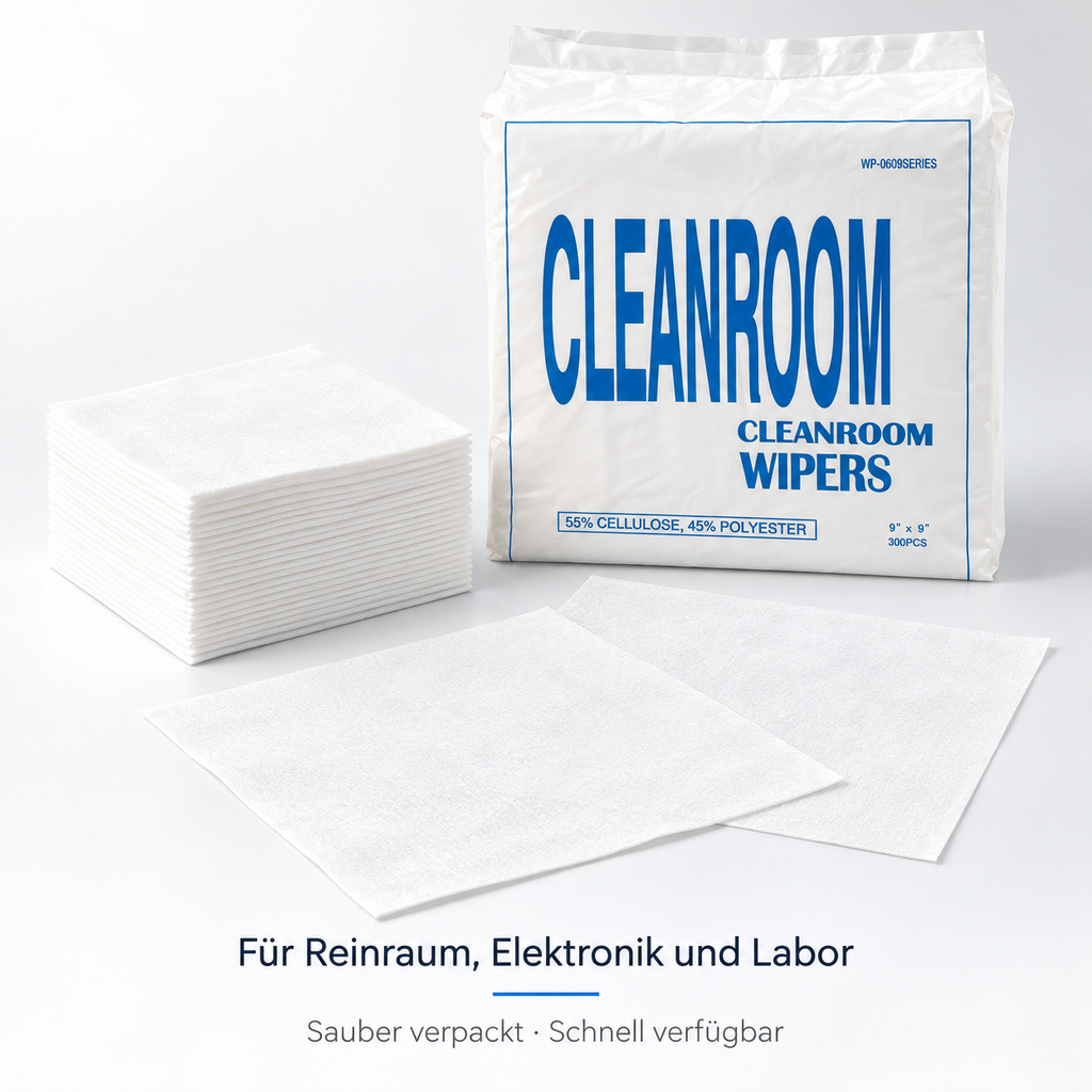 INDUVEXA PrecisionWipe C9 – Polyester-Reinraumtuch 9 × 9″, 150 Stk.
