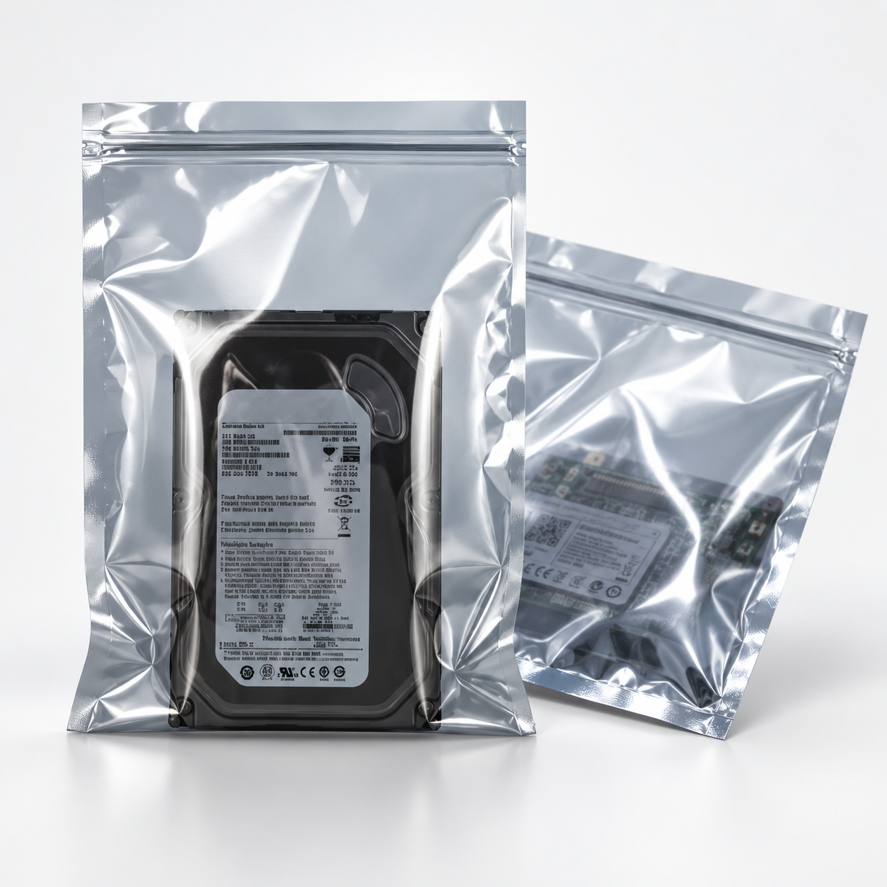 INDUVEXA StaticShield 1520 – ESD-Abschirmbeutel 150 × 200 mm - 0.75mm, 100 Stk.