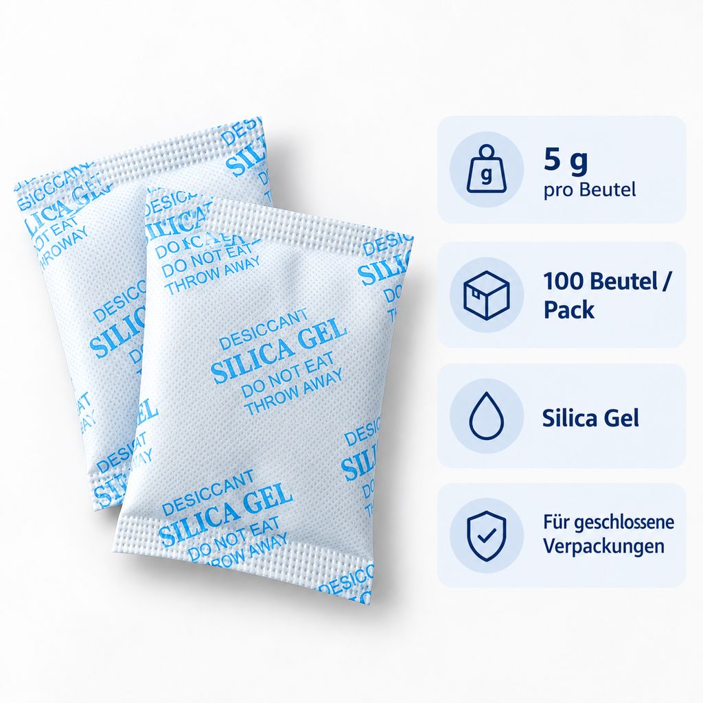 INDUVEXA MoistureGuard S5 – Silica-Gel-Trockenmittel 5 g