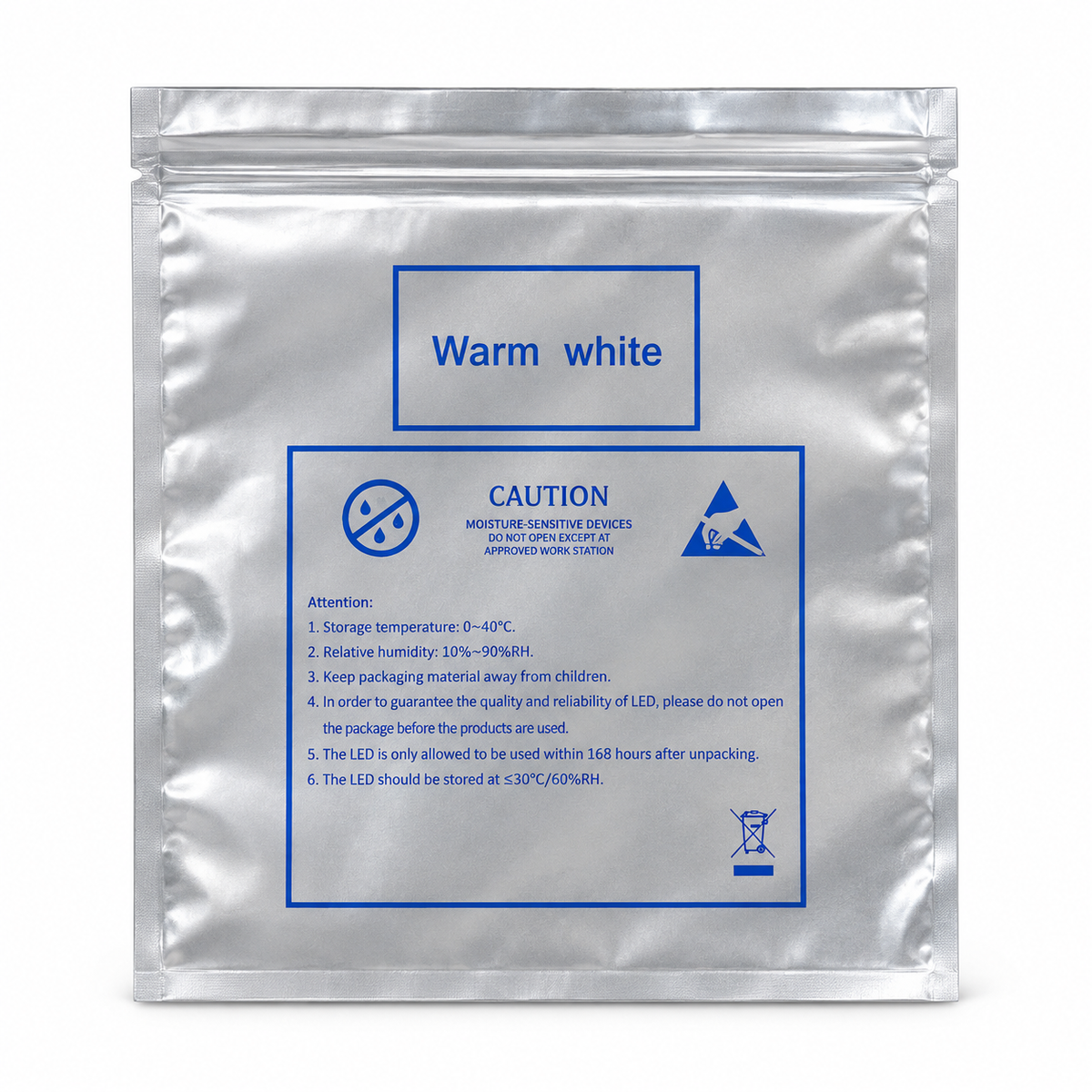 INDUVEXA MoistureShield 1520™ – ESD-Feuchtigkeitsschutzbeutel 150 × 200 mm, 100 Stk.