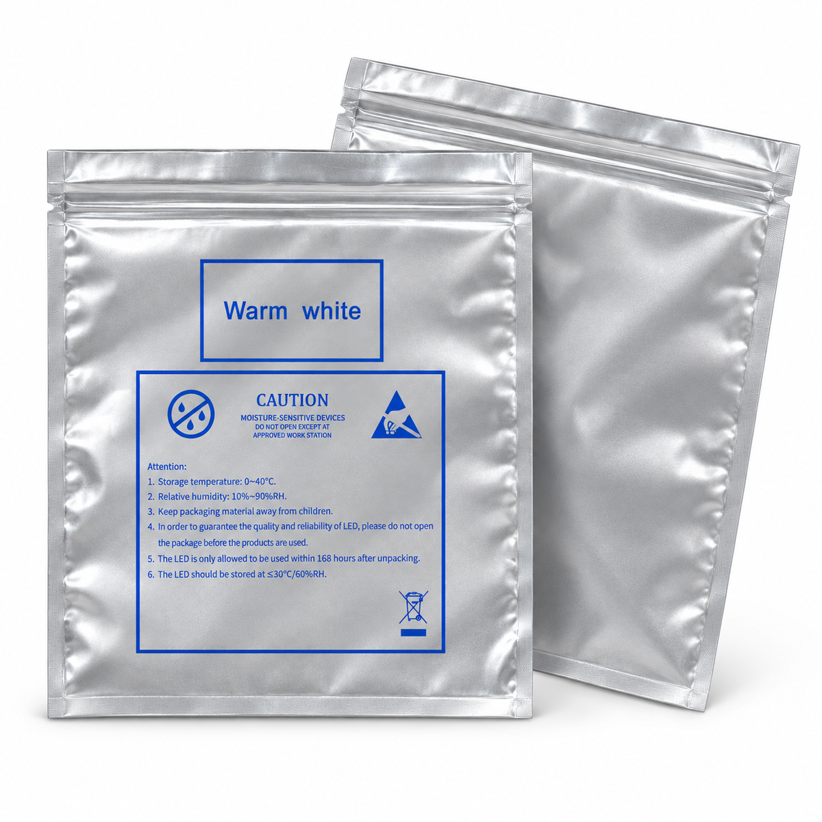 INDUVEXA MoistureShield 2030™ – ESD-Feuchtigkeitsschutzbeutel 200 × 300 mm, 100 Stk.