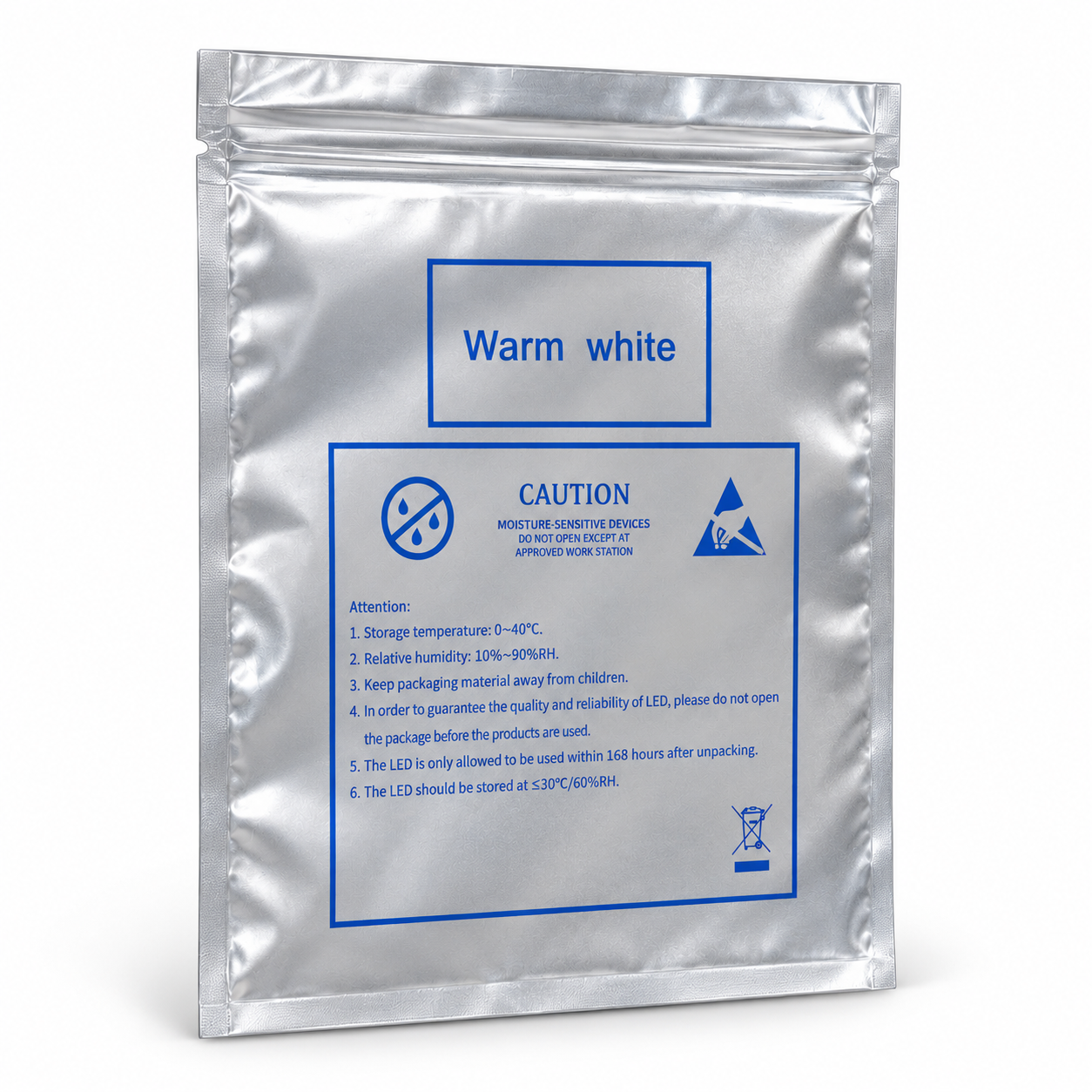 INDUVEXA MoistureShield 1520™ – ESD-Feuchtigkeitsschutzbeutel 150 × 200 mm, 100 Stk.