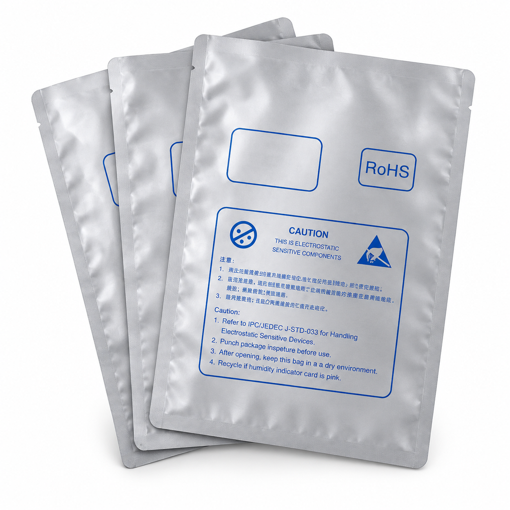 INDUVEXA MoistureShield 2030™ – ESD-Feuchtigkeitsschutzbeutel 200 × 300 mm, 100 Stk.