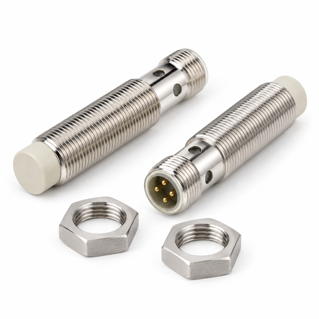 INDUVEXA SensePro M12™ – Induktiver Näherungssensor PNP NO, M12 × 1