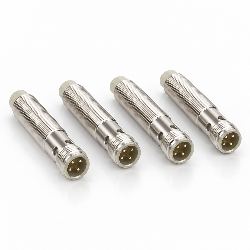 INDUVEXA ProxiSense M12 P4™ – Induktiver Näherungssensor, PNP NO, 4 mm