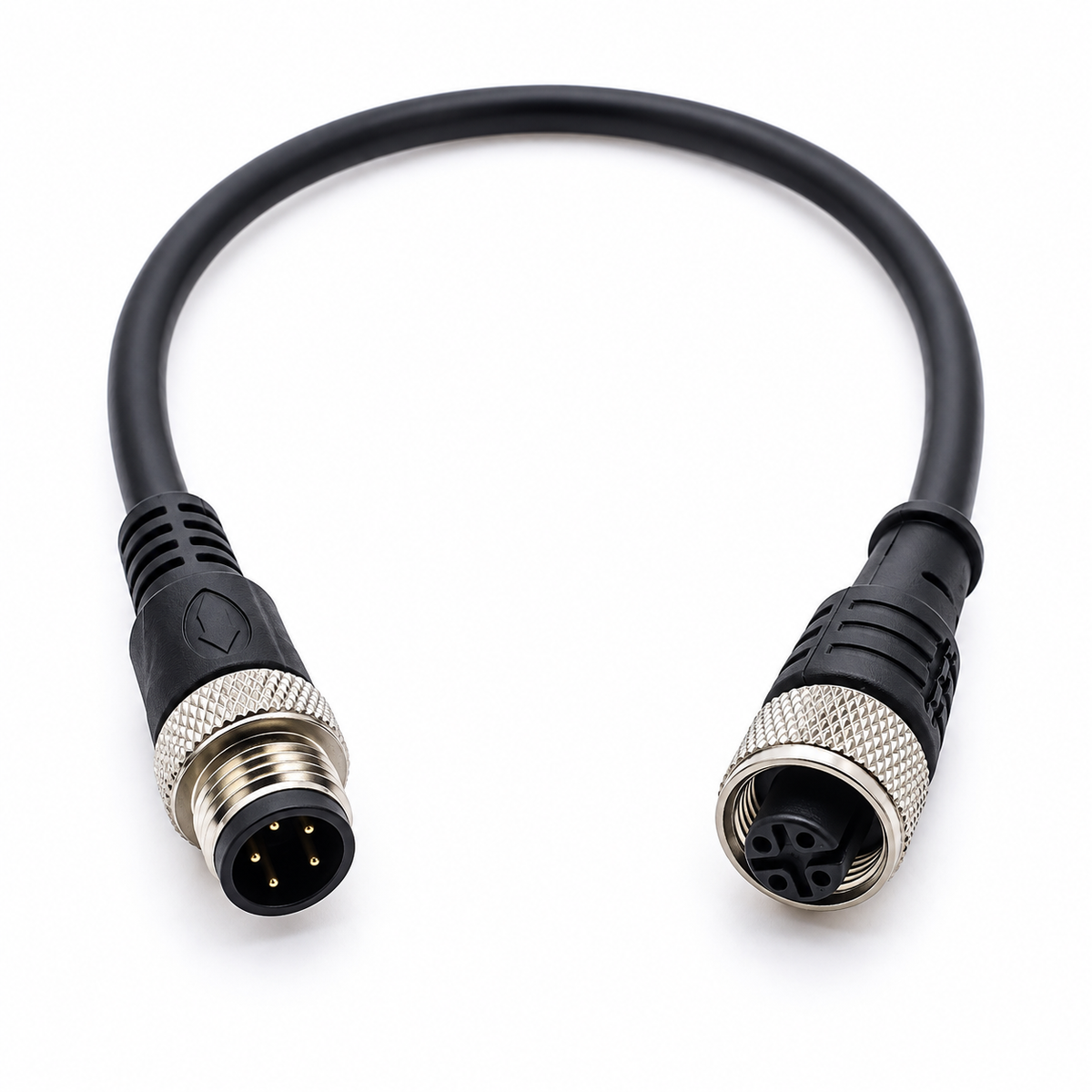 INDUVEXA ConnectLine M12-5 MF™ – M12 Sensor-/Aktorleitung, Stecker auf Buchse, 4-polig, 5 m