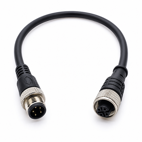 INDUVEXA ConnectLine M12-5 MF™ – M12 Sensor-/Aktorleitung, Stecker auf Buchse, 4-polig, 5 m