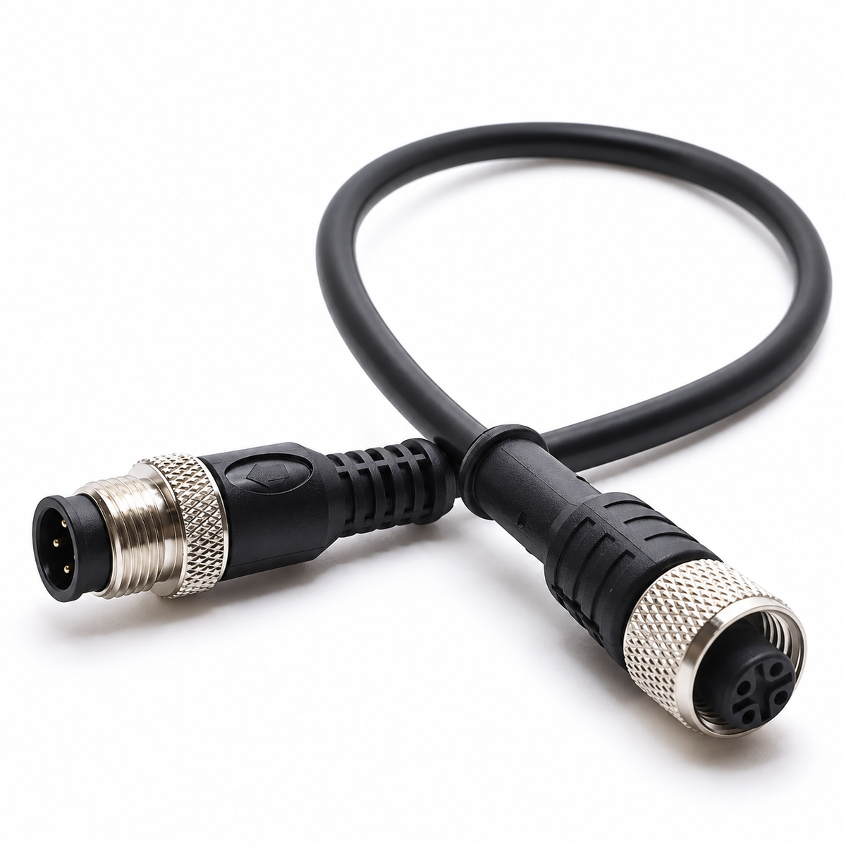 INDUVEXA ConnectLine M12-5 MF™ – M12 Sensor-/Aktorleitung, Stecker auf Buchse, 4-polig, 5 m