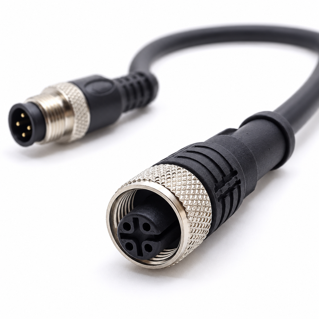 INDUVEXA ConnectLine M12-5 MF™ – M12 Sensor-/Aktorleitung, Stecker auf Buchse, 4-polig, 5 m