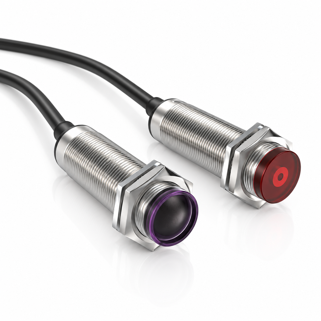 INDUVEXA OptiSense M18™ – Photoelektrischer M18-Sensor, PNP, 10–30 VDC