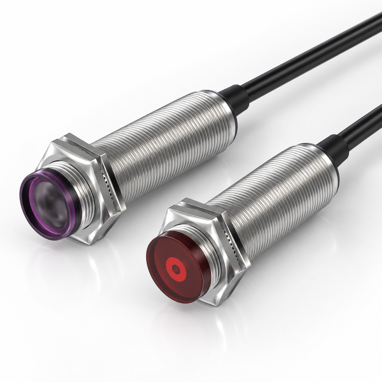 INDUVEXA OptiSense M18™ – Photoelektrischer M18-Sensor, PNP, 10–30 VDC
