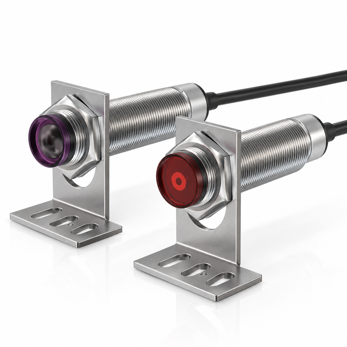 INDUVEXA OptiSense M18™ – Photoelektrischer M18-Sensor, PNP, 10–30 VDC