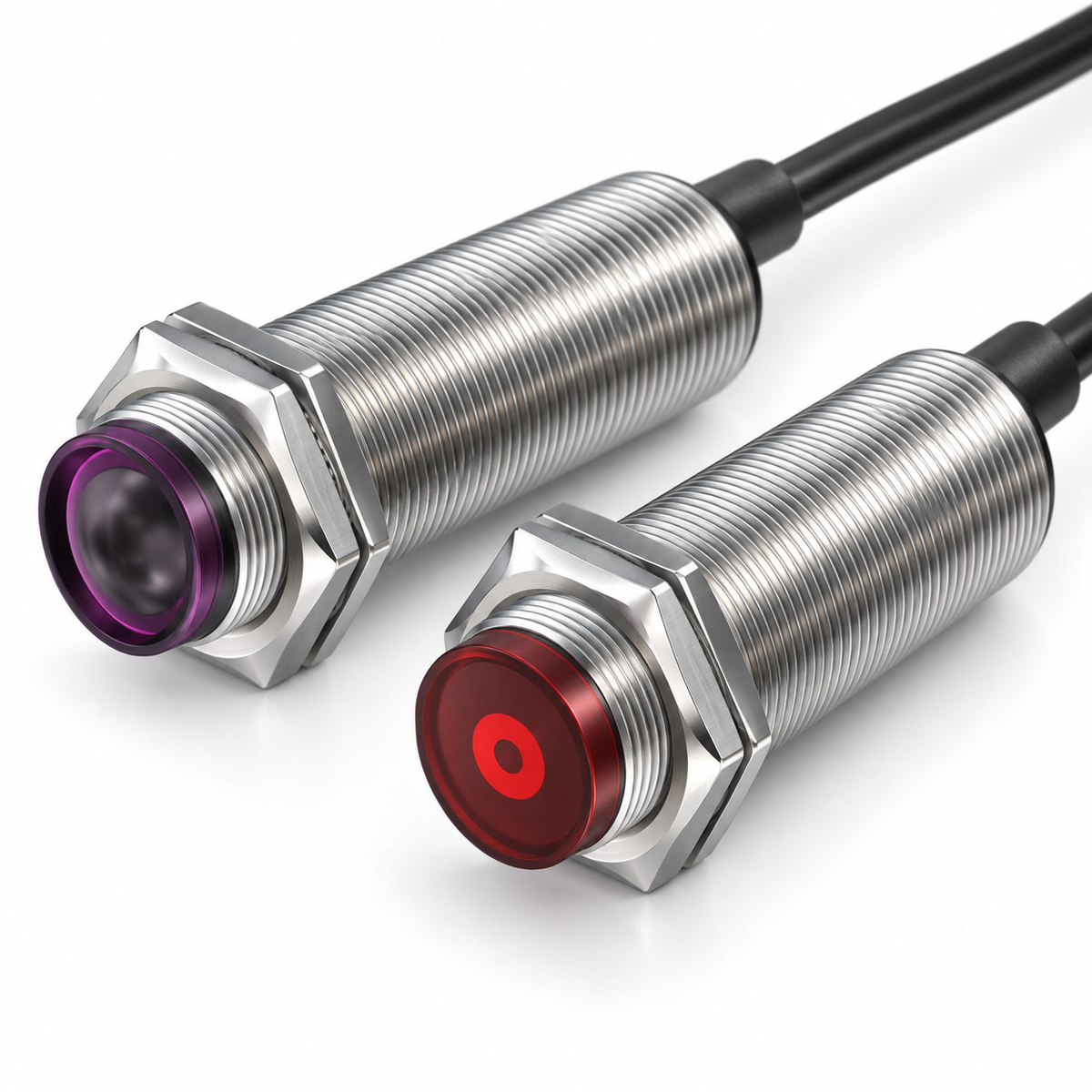 INDUVEXA OptiSense M18™ – Photoelektrischer M18-Sensor, PNP, 10–30 VDC