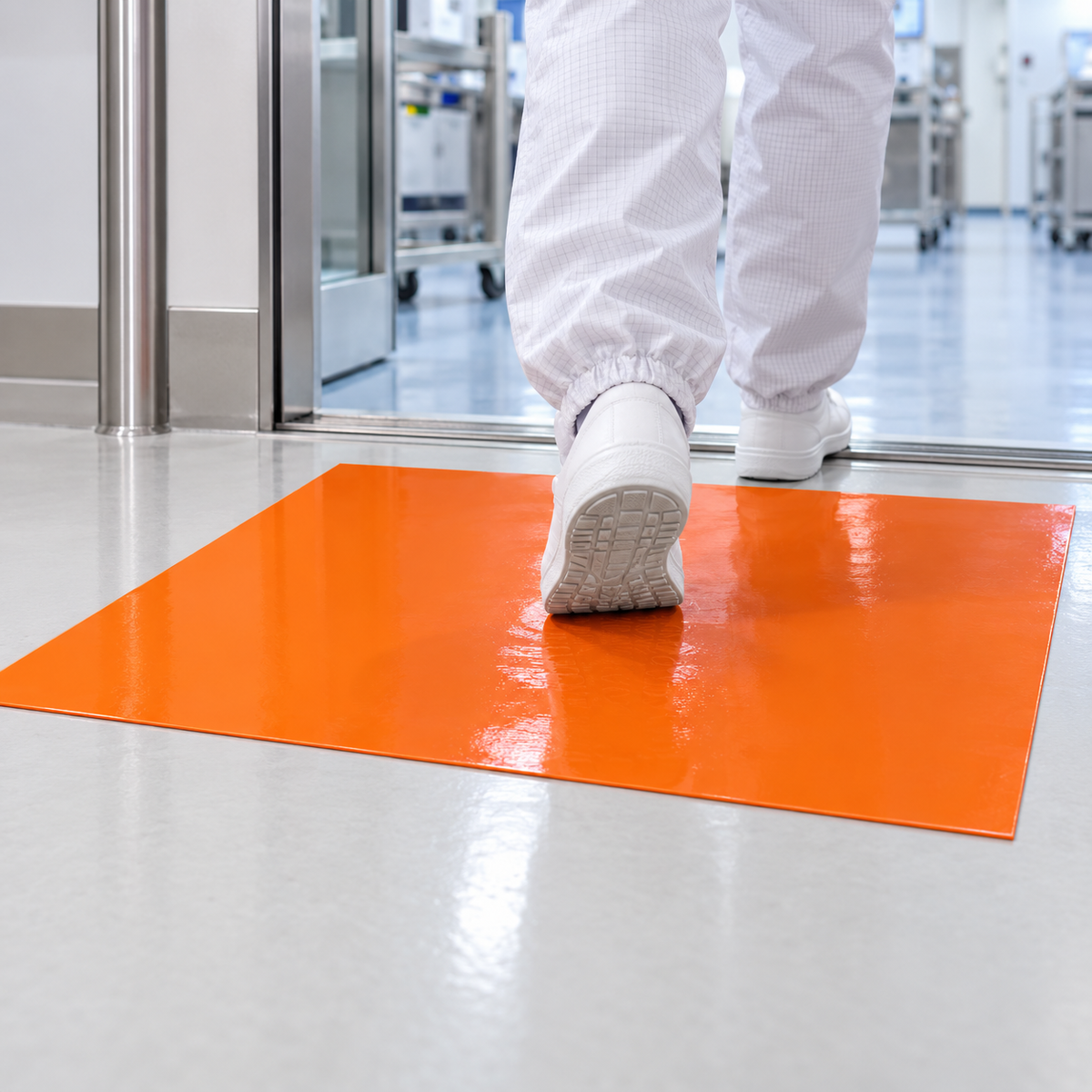 INDUVEXA TackStep 6090™ – Reinraum-Klebematten 60 × 90 cm, 30 Lagen, 10 Stk.